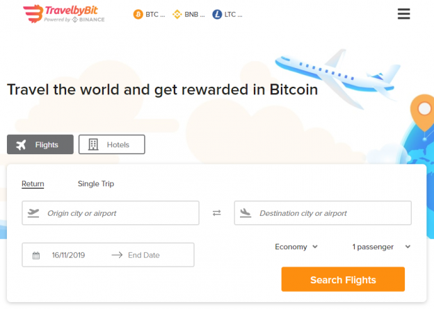 TravelbyBit crypto payments