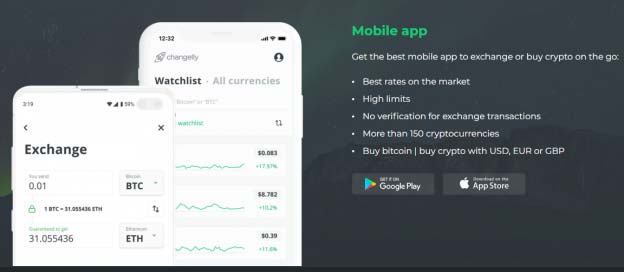 changelly mobile app