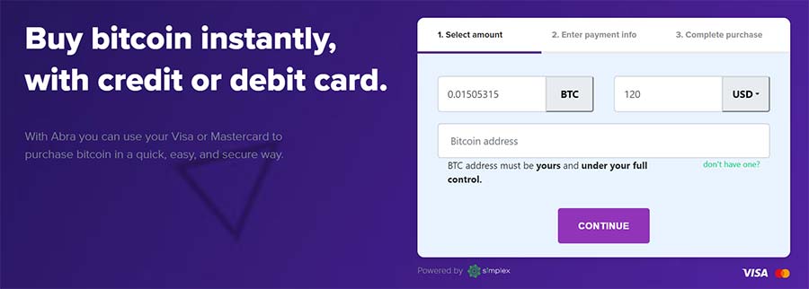 buy bitcoin with abra
