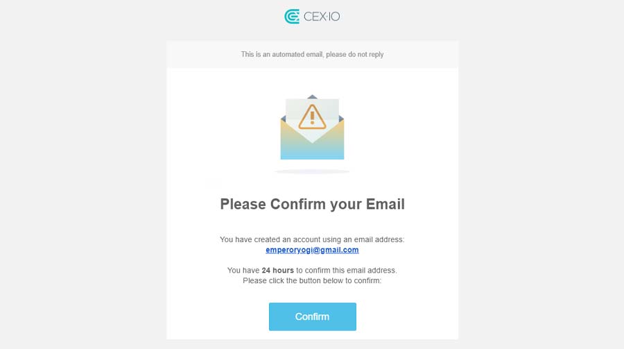 CEX.io trading platform